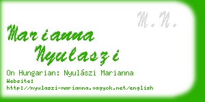 marianna nyulaszi business card